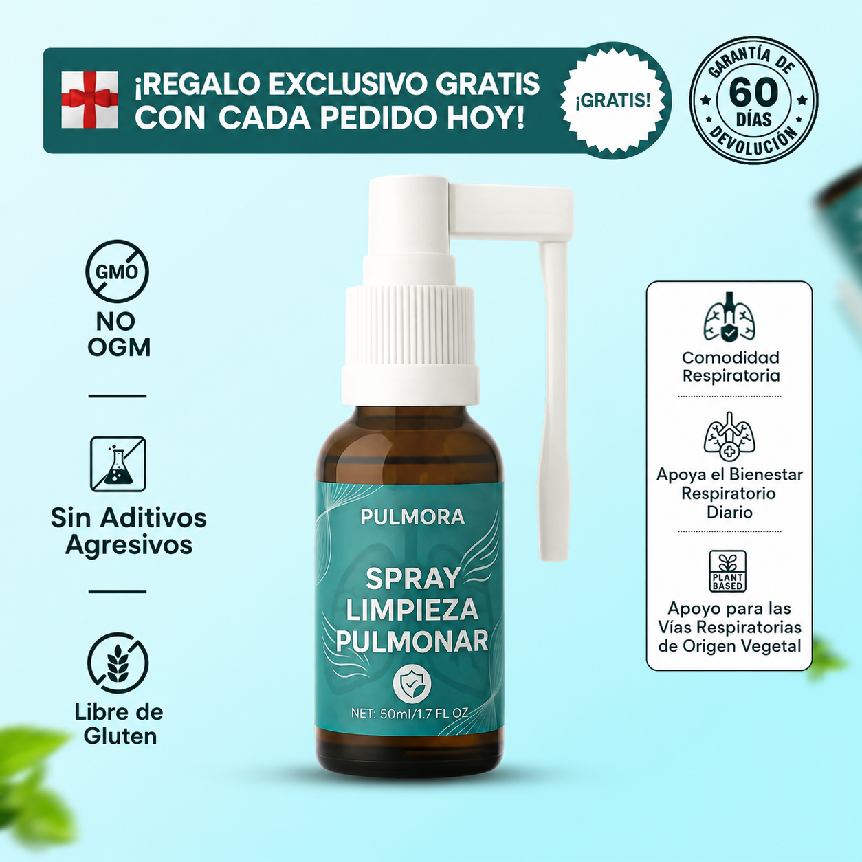 Pulmora™ Spray de Limpieza Pulmonar