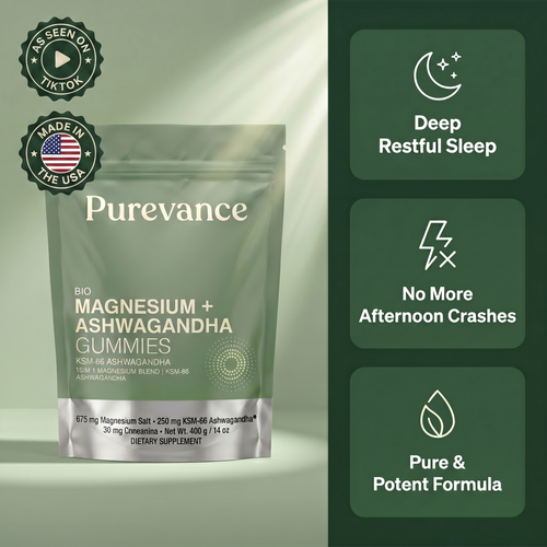 Liposomal Magnesium + Ashwagandha Gummies with Beadlet Technology