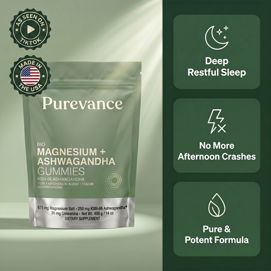 Liposomal Magnesium + Ashwagandha Gummies with Beadlet Technology